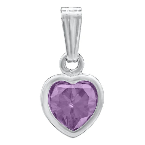 KK SS Heart pendant    june cz