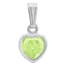 KK SS Heart pendant    aug cz