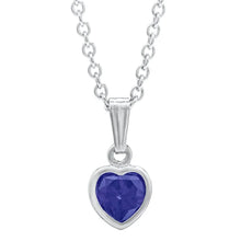 KK SS Heart pendant    sept cz