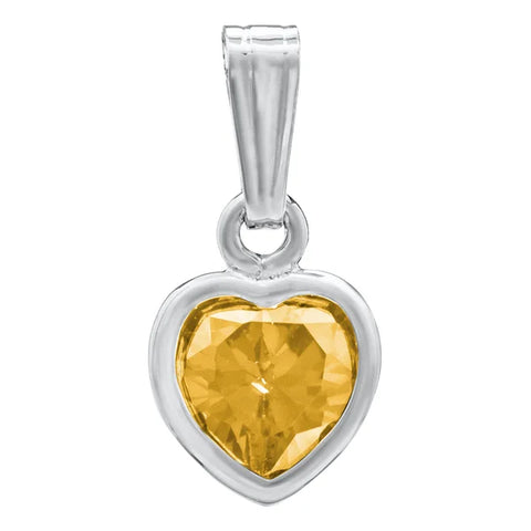 KK SS Heart pendant  -  nov cz