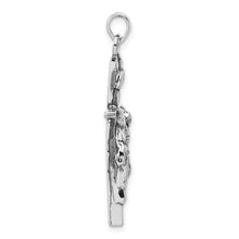 Sterling Silver Antiqued Crucifix Charm