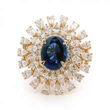 Statement Oval Sapphire Ring