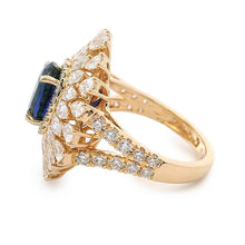 Statement Oval Sapphire Ring