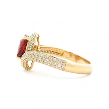 V-Shape Thai Ruby Ring