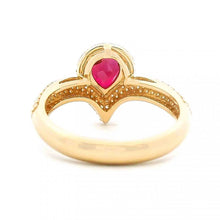 V-Shape Thai Ruby Ring