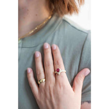 V-Shape Thai Ruby Ring