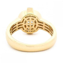 Cushion Diamond Ring With Princess Diamond Accents and Pave Shank