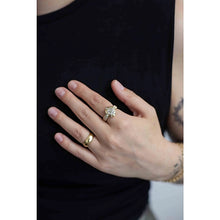 Cushion Diamond Ring With Princess Diamond Accents and Pave Shank