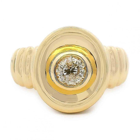 Oval Motif Diamond Ring With Hidden Halo