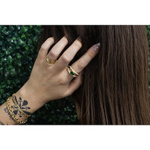 Tsavorite Tension Illusion Ring With Double Pave Diamond Bands