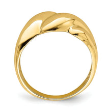 14k Polished Fashion Dome Ring