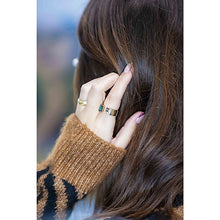 Ombre Teal Sapphire Ring