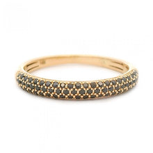 Black Diamond Rounded Pave Stackable Band