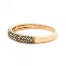 Black Diamond Rounded Pave Stackable Band