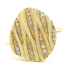 Round Textured Diamond Accented Ring