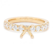 Semi-mount Half-Eternity Diamond Band
