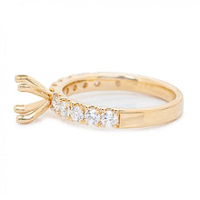 Semi-mount Half-Eternity Diamond Band