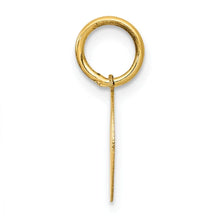14k Small BAPTISM with Cross Round Disc Charm