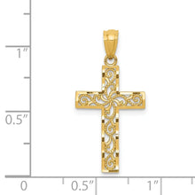 14k Filigree Cross Pendant