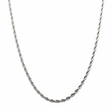 Silver Tone Stainless Steel 6mm Rope Chain